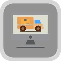 Logistics Flat round corner Icon Design vector