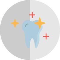 Clean Tooth Flat Scale Icon Design vector