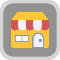 Find A Store Flat round corner Icon Design vector
