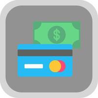 Payment Methods Flat round corner Icon Design vector
