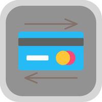 Payment Method Flat round corner Icon Design vector