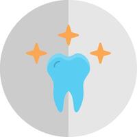 Healthy Tooth Flat Scale Icon Design vector