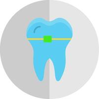 Braces Flat Scale Icon Design vector