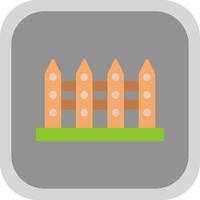 Fence Flat round corner Icon Design vector