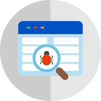 Bug Problem Flat Scale Icon Design vector