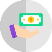 Cash Flat Scale Icon Design vector