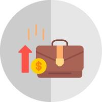 Briefcase Flat Scale Icon Design vector