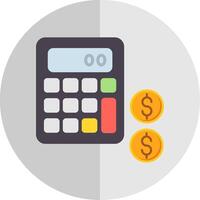 Accounting Flat Scale Icon Design vector