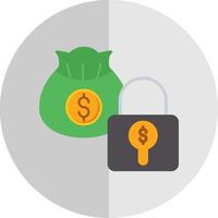 Secure Payment Flat Scale Icon Design vector