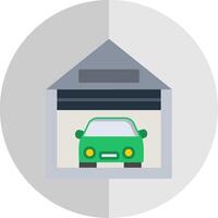 Garage Flat Scale Icon Design vector