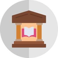 Library Flat Scale Icon Design vector