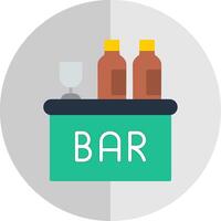 bar plano escala icono diseño vector