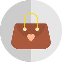 Purse Flat Scale Icon Design vector