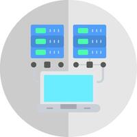 Data Network Flat Scale Icon Design vector