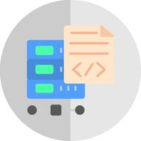 Programming Language Flat Scale Icon Design vector