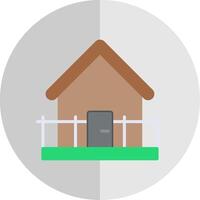 Pavilion Flat Scale Icon Design vector