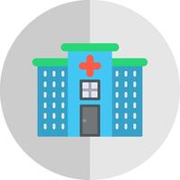 Hospital Flat Scale Icon Design vector