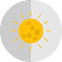 Sun Flat Scale Icon Design vector