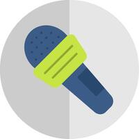 Microphone Flat Scale Icon Design vector