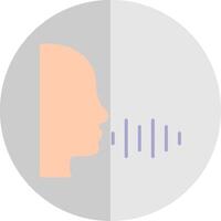 Voice Recording Flat Scale Icon Design vector