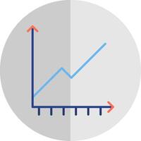 Chart Flat Scale Icon Design vector