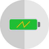 Charging Battery Flat Scale Icon Design vector