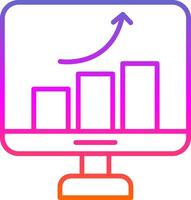 Improvement Line Gradient Icon Design vector