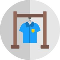 Clothing Rack Flat Scale Icon Design vector