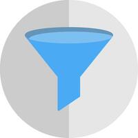 Funnel Flat Scale Icon Design vector