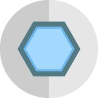 Hexagon Flat Scale Icon Design vector