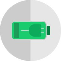 cargando batería plano escala icono diseño vector