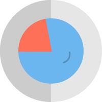 Circular Chart Flat Scale Icon Design vector