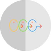 Process Chart Flat Scale Icon Design vector