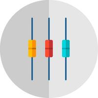 Box Plot Flat Scale Icon Design vector