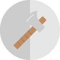 Axe Flat Scale Icon Design vector