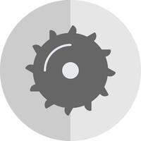 Saw Blade Flat Scale Icon Design vector