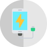 Charging Flat Scale Icon Design vector