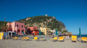 The village of Verigotti with its characteristic colorful houses photo