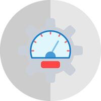 Performance Flat Scale Icon Design vector