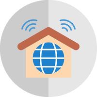 Internet Connection Flat Scale Icon Design vector