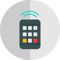 Remote Control Flat Scale Icon Design vector