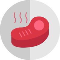 Steak Flat Scale Icon Design vector