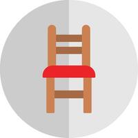 Dining Chair Flat Scale Icon Design vector