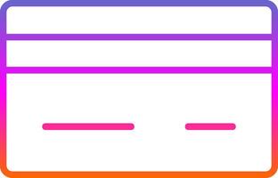 Credit Card Line Gradient Icon Design vector