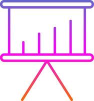 Business Presentation Line Gradient Icon Design vector