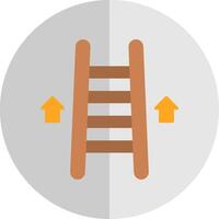 Ladder Flat Scale Icon Design vector