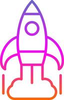 Business Startup Line Gradient Icon Design vector