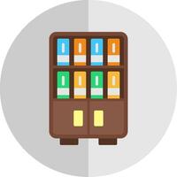 Bookshelf Flat Scale Icon Design vector