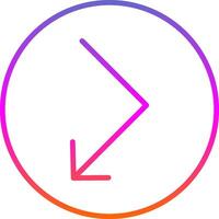 Bounce Line Gradient Icon Design vector