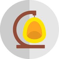 Egg Chair Flat Scale Icon Design vector